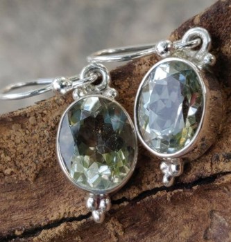 sieraden edelsteen zilver oorbellen hanger ketting 132